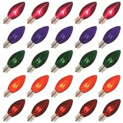 Christmas Light Bulb Replacement (25 Pack) (00021)