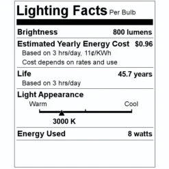 Eiko LED Vapor Tight Utility (10744) 7 Eiko LED Vapor Tight Utility (10744) -Home Lighting Store 10744 Lighting Facts Labelmd