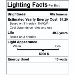 Nicor LED Downlight (11468) -Home Lighting Store 11468 Lighting Facts Labelmd