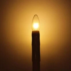 Celestial Lights Taper Candle With Traditional Base (128338) -Home Lighting Store 128338closeupmd