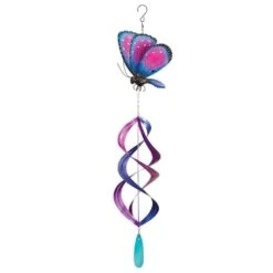 34" - Pipevine - Blue - Hanging Wind Spinner
