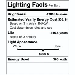 Venture LED Area Light Fixture (18348) -Home Lighting Store 18348 Lighting Facts Labelmd