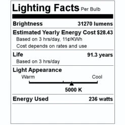 Halco LED Area Light (20247) 7 Halco LED Area Light (20247) -Home Lighting Store 20247 Lighting Facts Labelmd