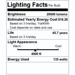 Green Creative LED Light (34985) -Home Lighting Store 34985 Lighting Facts Labelmd