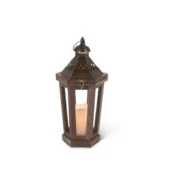 Gerson LED Flameless Candle/Lantern With Timer (44127)