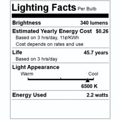 Sylvania LED Exit And Emergency Light Combo (60760) -Home Lighting Store 60760 Lighting Facts Labelmd