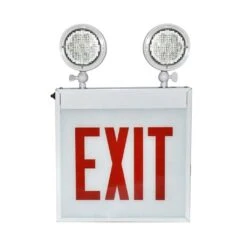 Morris LED Chicago Code Exit Sign With Battery Backup (73613)