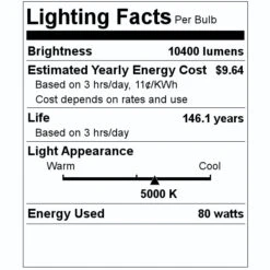 Halco LED Linear Light Fixture (99625) -Home Lighting Store 99625 Lighting Facts Labelmd